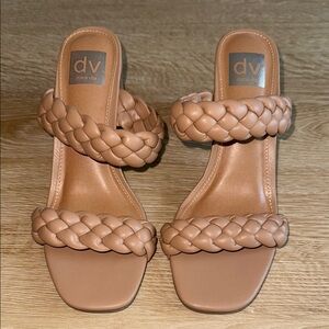 Dolce Vita Tan Braided Heeled Sandals